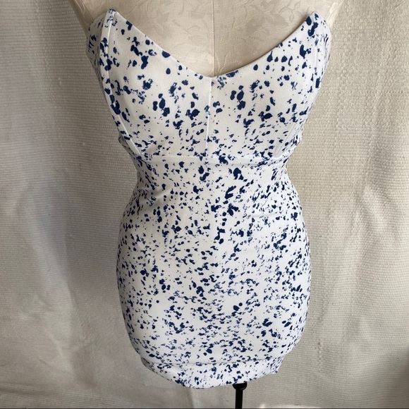 Revolve S Backstage Print Strapless Bodycon Dress - Picture 7 of 9